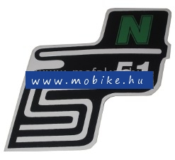 Oldalfelirat S51 N Zöld