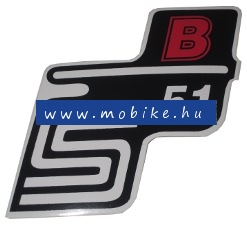 Oldalfelirat S51 B Piros