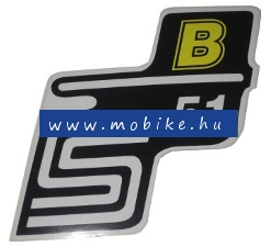 Oldalfelirat S51 B Sárga