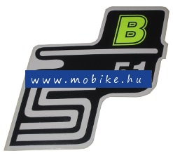 Oldalfelirat S51 B Neon sárga