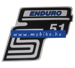 Oldalfelirat S51 Enduró Kék