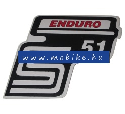 Oldalfelirat S51 Enduró Piros