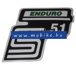 Oldalfelirat S51 Enduró Zöld