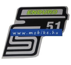 Oldalfelirat S51 Enduró Neon sárga