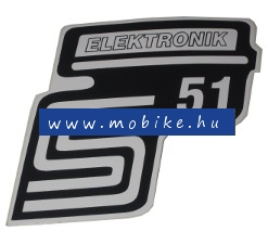 Oldalfelirat S51 Elektronik Fehér