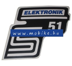 Oldalfelirat S51 Elektronik Kék