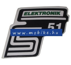Oldalfelirat S51 Elektronik Zöld