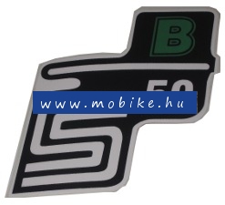 Oldalfelirat S50 B Zöld
