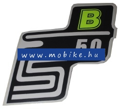 Oldalfelirat S50 B Neon sárga