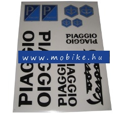 Matrica szett PIAGGIO Fekete