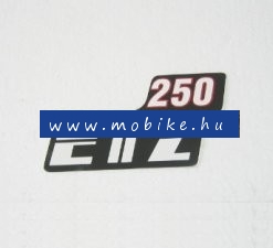 Szerszámfedélfelirat ETZ250