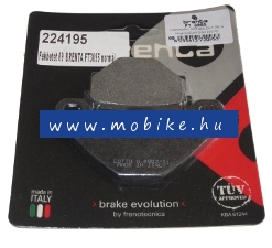 Fékbetét 09 BRENTA PEUGEOT SQUAB 42,6x85,0x7,5/37,0x55,8x9,7